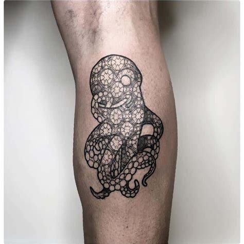 geometric octopus tattoo|40 Octopus Tattoos with Meanings: Symbolism